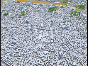 bologna city italy 30km Model 3D