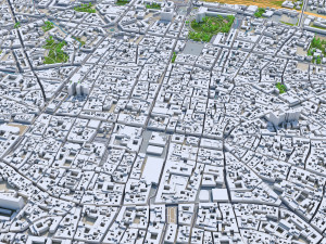 bologna city italy 30km Model 3D