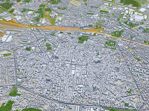 bologna city italy 30km Model 3D