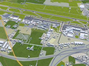 bologna city italy 30km Model 3D