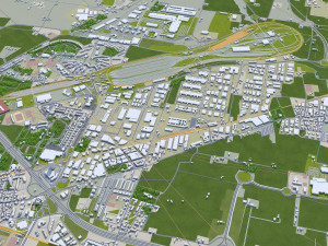 bologna city italy 30km Model 3D