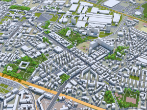 bologna city italy 30km Model 3D