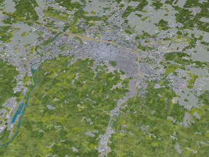 bologna city italy 30km Model 3D