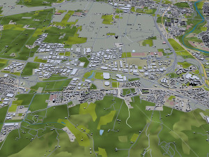 bologna city italy 30km Model 3D