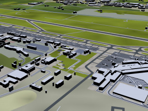 bologna city italy 30km Model 3D