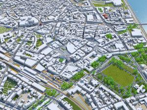 bonn city germany 60 km 3D Model