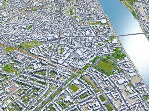 bonn city germany 60 km 3D Model
