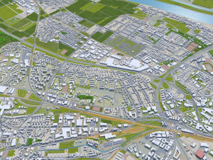 bonn city germany 60 km 3D Model
