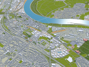 bonn city germany 60 km 3D Model