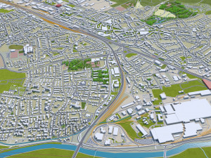 bonn city germany 60 km 3D Model