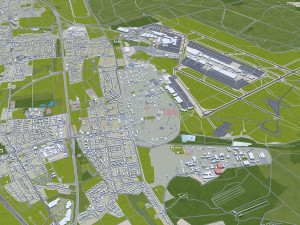 bonn city germany 60 km 3D Model