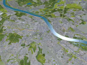 bonn city germany 60 km 3D Model