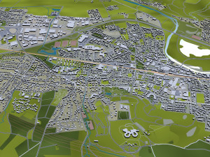 bonn city germany 60 km 3D Model