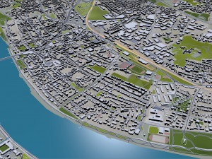 bonn city germany 60 km 3D Model