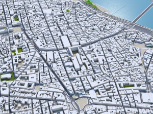 bordeaux city france 50km Modelo 3D
