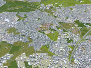bordeaux city france 50km Modelo 3D