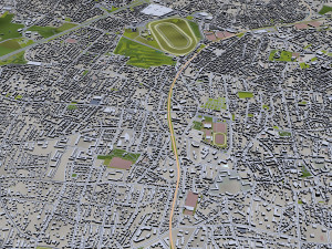 bordeaux city france 50km Modelo 3D