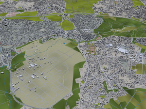 bordeaux city france 50km Modelo 3D