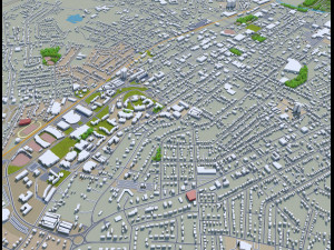 bowling green city kentucky usa 40 km 3D Model
