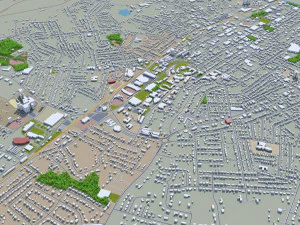 bowling green city kentucky usa 40 km 3D Model