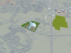 bowling green city kentucky usa 40 km 3D Model