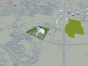 bowling green city kentucky usa 40 km 3D Model