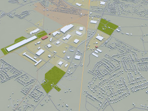 bowling green city kentucky usa 40 km 3D Model