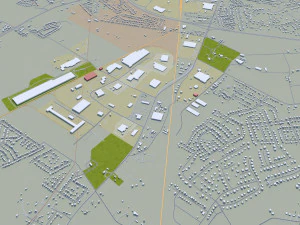 bowling green city kentucky usa 40 km 3D Model