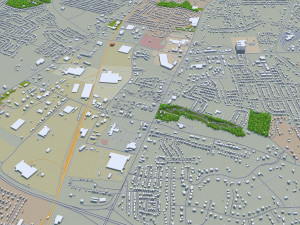 bowling green city kentucky usa 40 km 3D Model