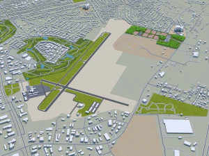bowling green city kentucky usa 40 km 3D Model