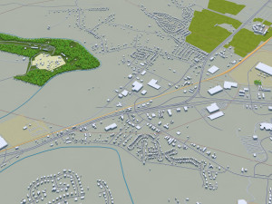 bowling green city kentucky usa 40 km 3D Model