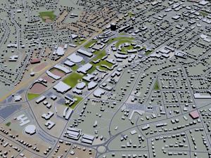 bowling green city kentucky usa 40 km 3D Model