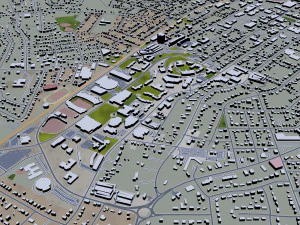 bowling green city kentucky usa 40 km 3D Model
