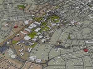 bowling green city kentucky usa 40 km 3D Model