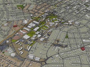 bowling green city kentucky usa 40 km 3D Model