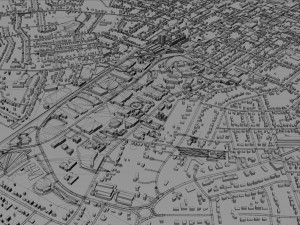 bowling green city kentucky usa 40 km 3D Model
