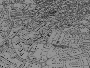 bowling green city kentucky usa 40 km 3D Model