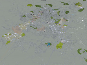 bowling green city kentucky usa 40 km 3D Model