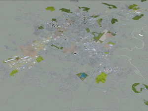 bowling green city kentucky usa 40 km 3D Model
