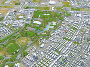 Brasilia city brazil 110 km 3D 모델