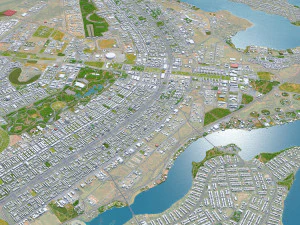 Brasilia city brazil 110 km 3D Model