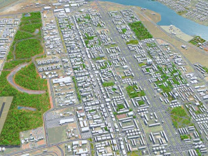 Brasilia city brazil 110 km 3D Model