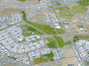 Brasilia city brazil 110 km 3D 모델