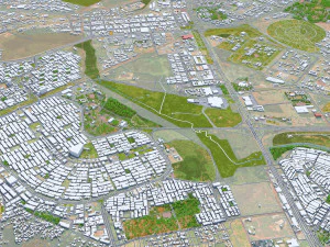 Brasilia city brazil 110 km 3D Model