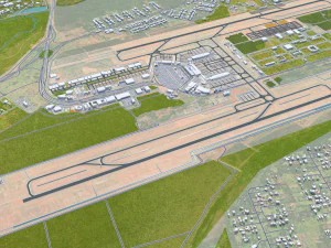 Brasilia city brazil 110 km 3D Model