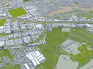 Brasilia city brazil 110 km 3D Model