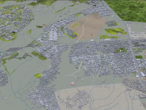 Brasilia city brazil 110 km 3D Model