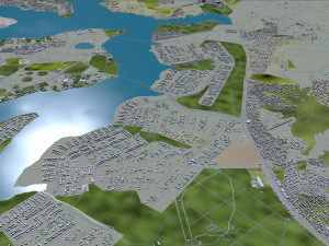 Brasilia city brazil 110 km 3D Model