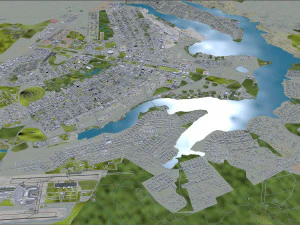 Brasilia city brazil 110 km 3D Model