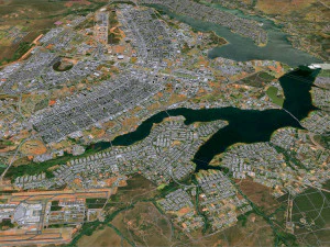 Brasilia city brazil 110 km 3D Model